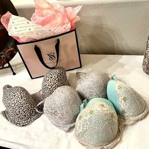 3-Victoria's Secret Bras 34DDD- Body By Victoria Lightly Lined Demi-Bras